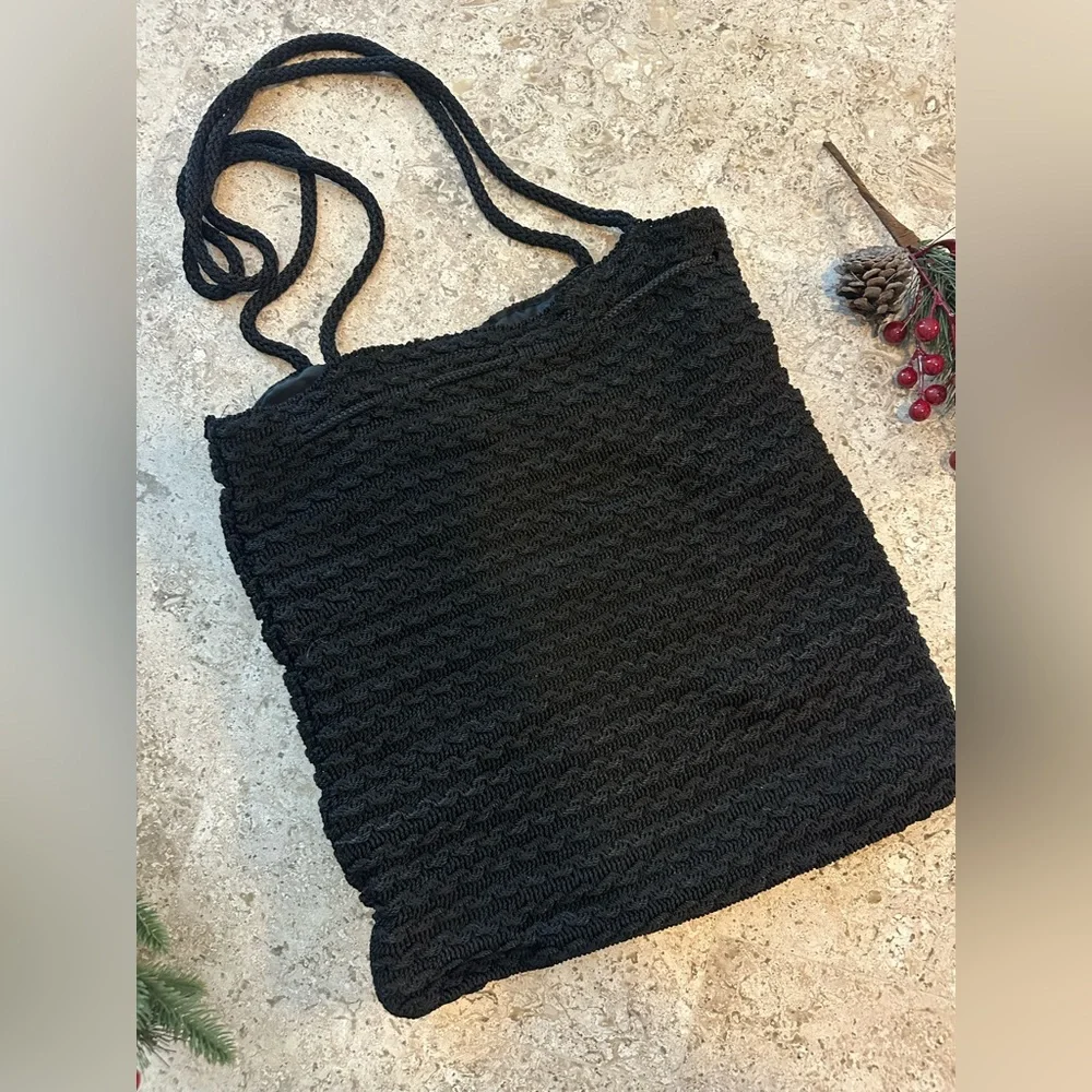 Black Drawstring Bag - Picture 3 of 4